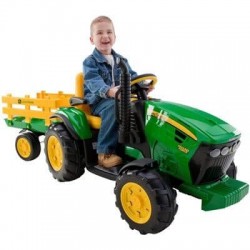 Tractor John Deree 12v -tractor eléctrico para niños a batería CochesEléctricosNiños Agotados